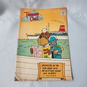 Vintage 1963 Treasure Chest Comic Book Dr. Gunther Mouse Adventure High Seas #19